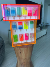 Load image into Gallery viewer, 6&quot; x 18” Neon Pink Horizontal Custom Rainbow Pop
