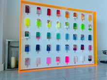 Load image into Gallery viewer, 36 x 48 Neon Orange Rainbow
